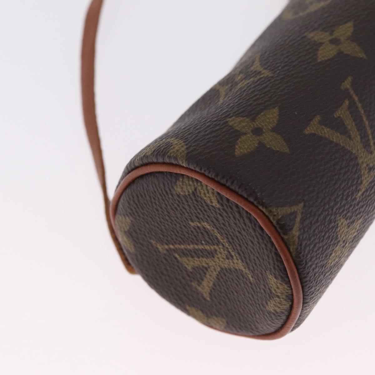 LOUIS VUITTON Monogram Papillon Pouch LV Auth ka7240