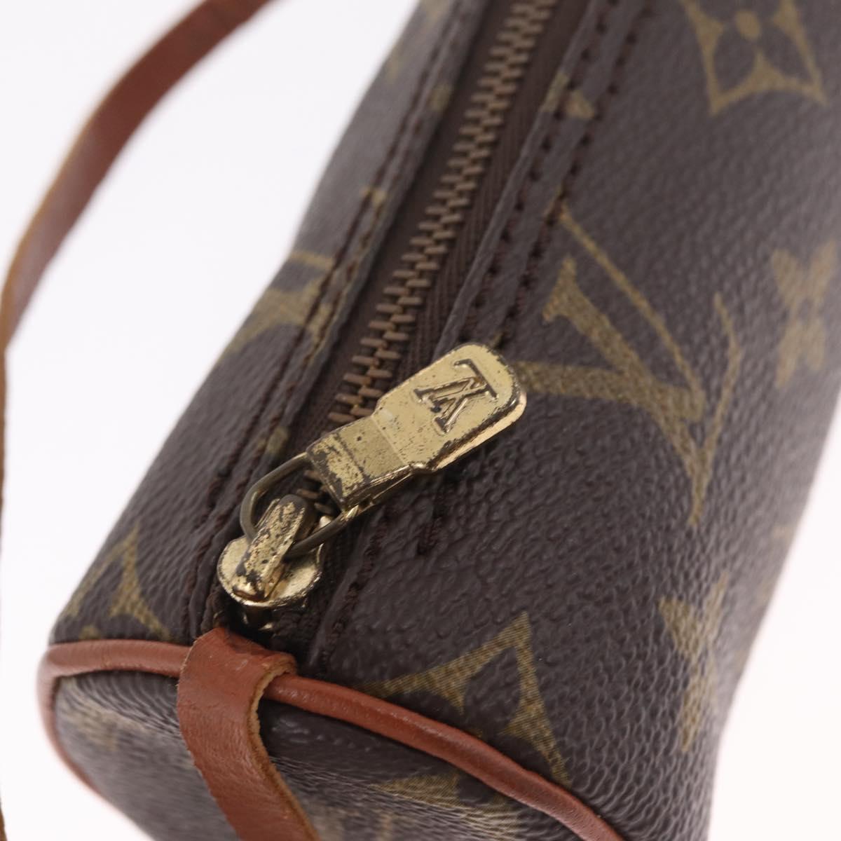 LOUIS VUITTON Monogram Papillon Pouch LV Auth ka7240