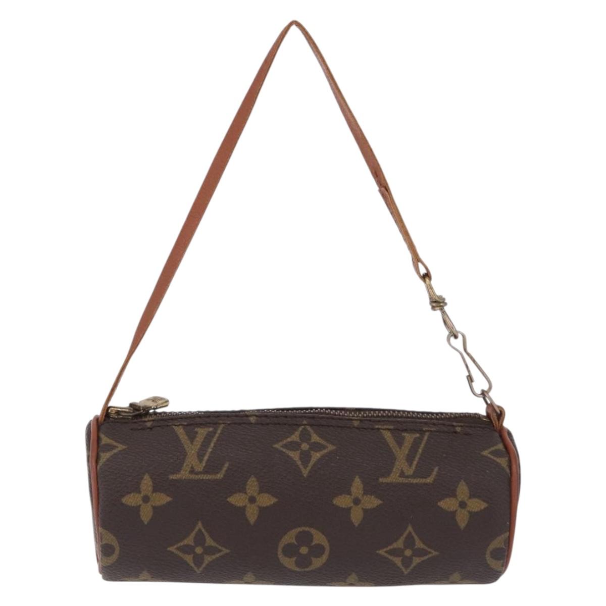 LOUIS VUITTON Monogram Papillon Pouch LV Auth ka7240