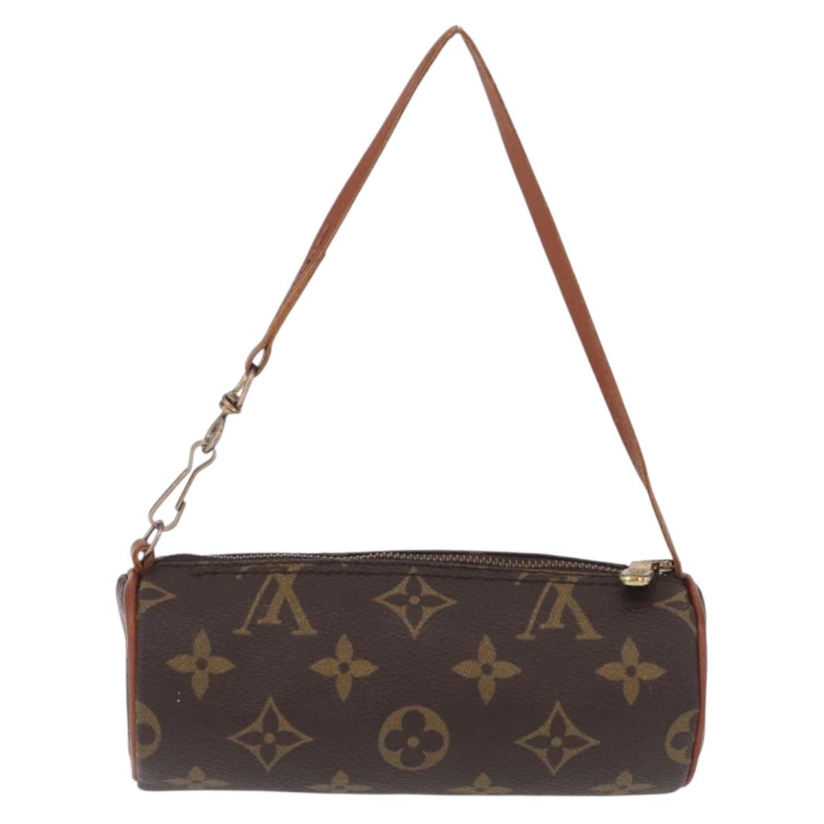 LOUIS VUITTON Monogram Papillon Pouch LV Auth ka7240