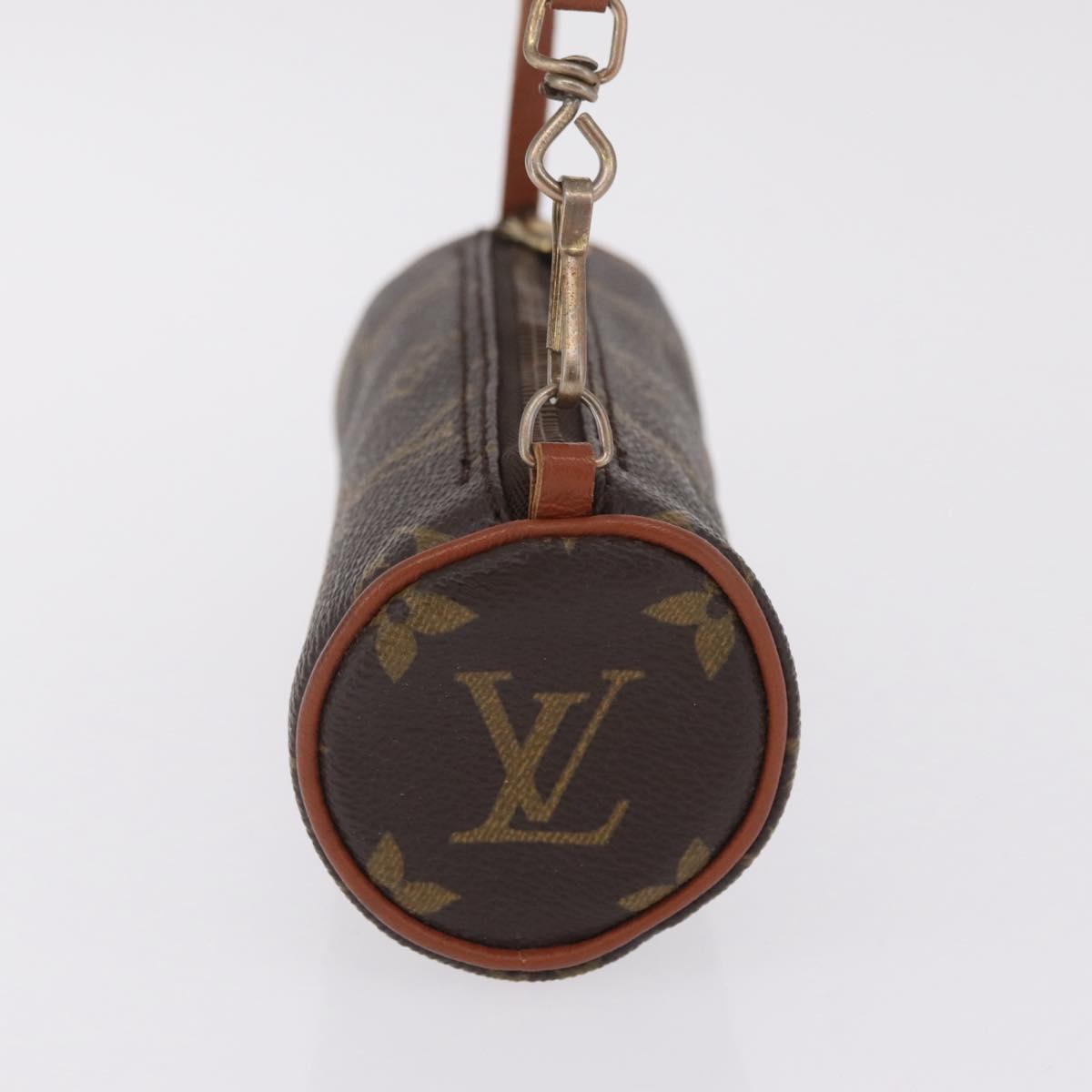 LOUIS VUITTON Monogram Papillon Pouch LV Auth ka7240