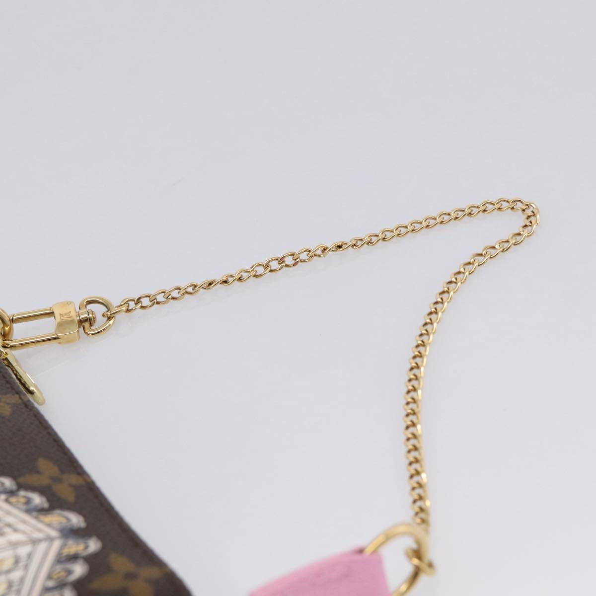 LOUIS VUITTON Vivienne Mini Pochette Accessoires Pouch M81760 LV Auth ka7248M