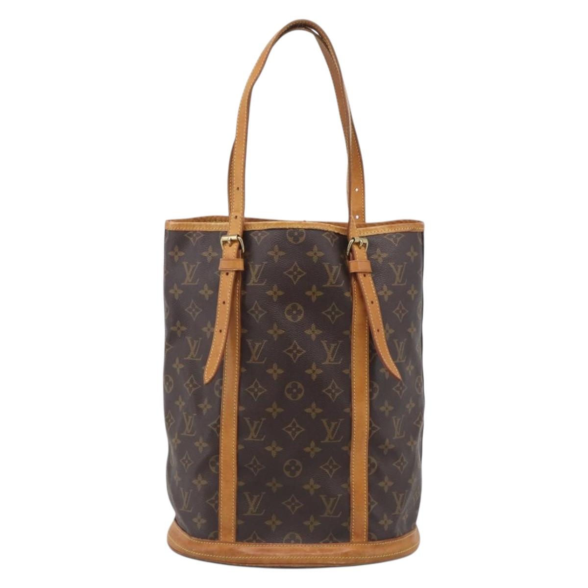 LOUIS VUITTON Monogram Bucket GM Shoulder Bag M42236 LV Auth ka7249