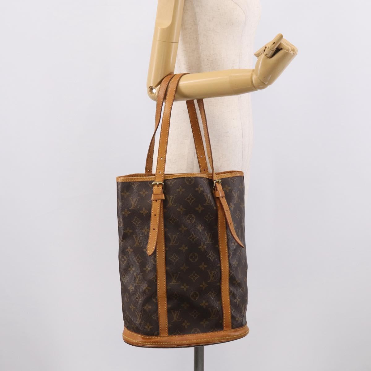 LOUIS VUITTON Monogram Bucket GM Shoulder Bag M42236 LV Auth ka7249