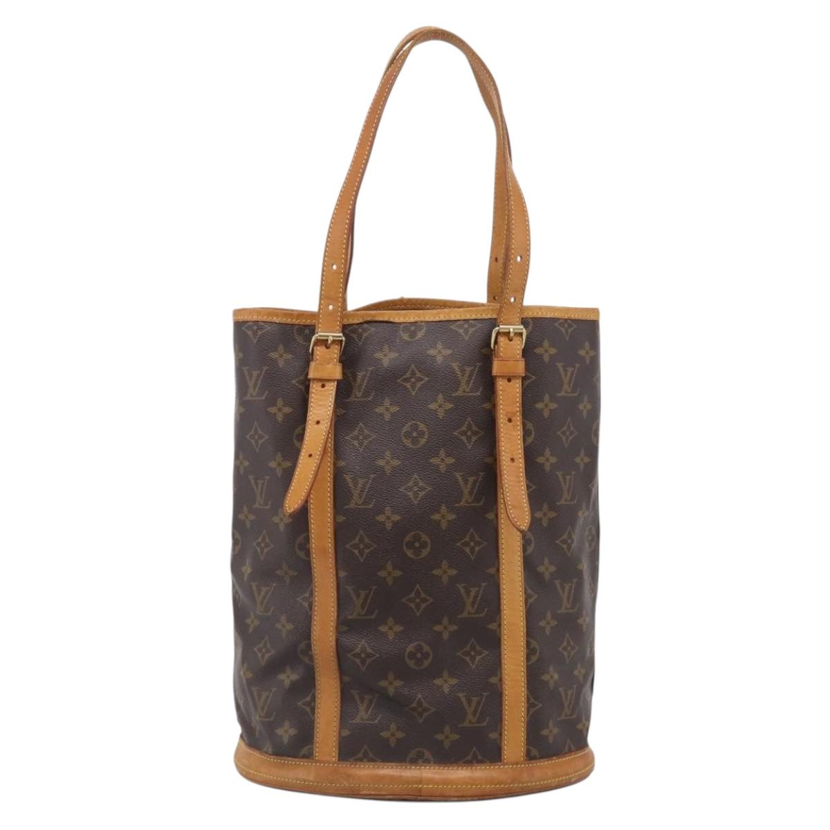 LOUIS VUITTON Monogram Bucket GM Shoulder Bag M42236 LV Auth ka7249