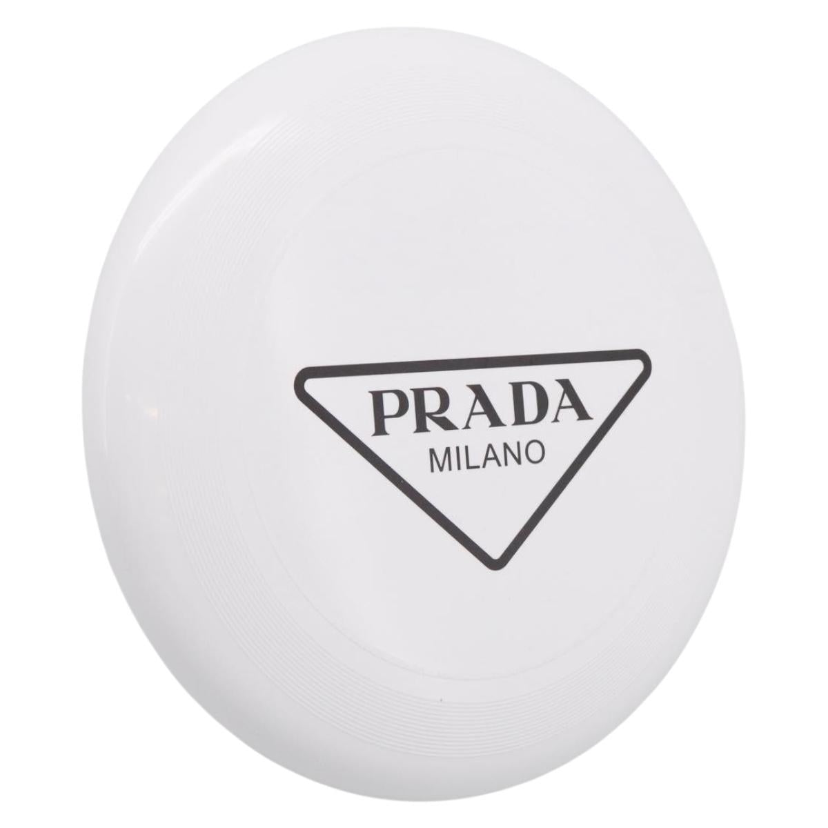PRADA Frisbee Plastic White Auth ka7250M