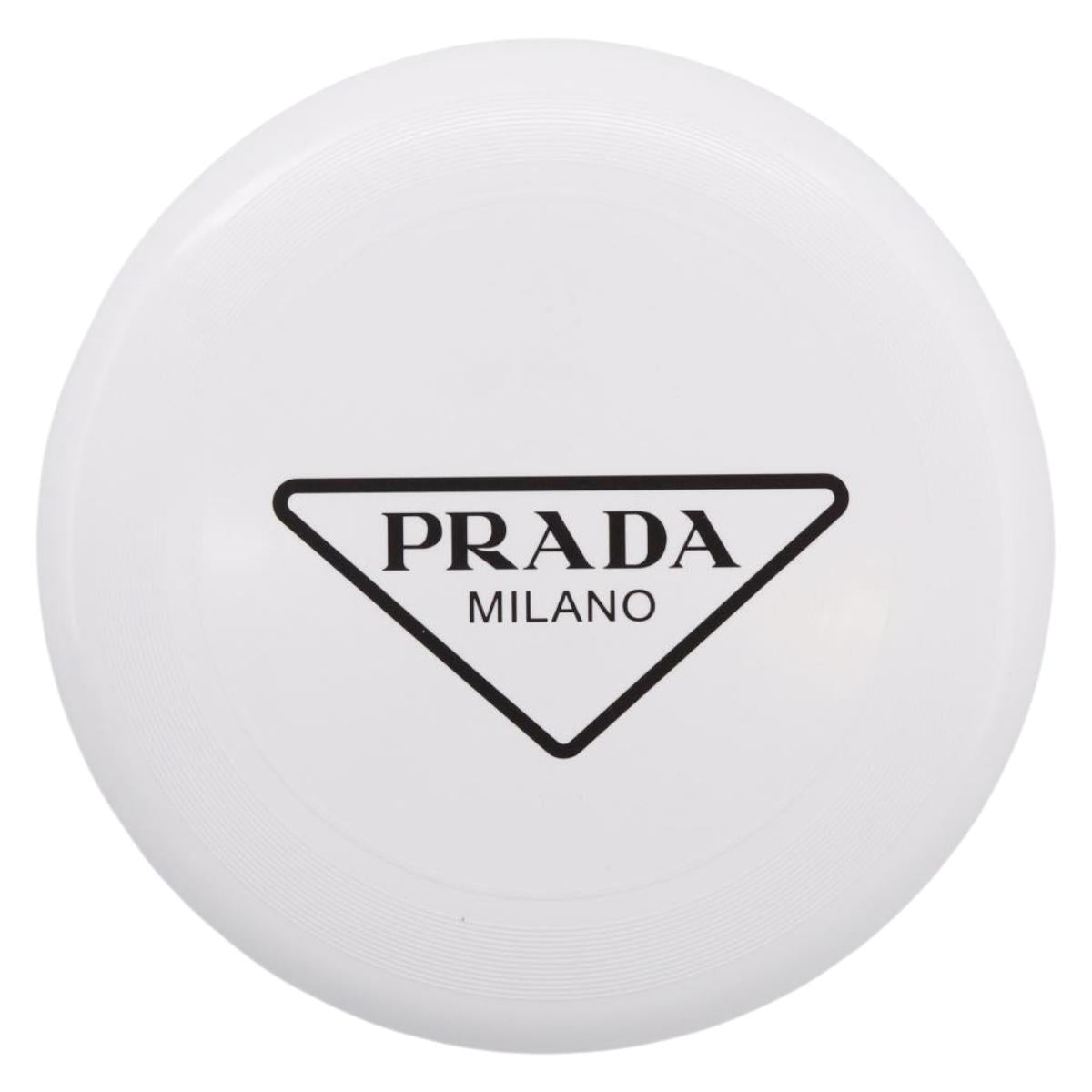 PRADA Frisbee Plastic White Auth ka7250M