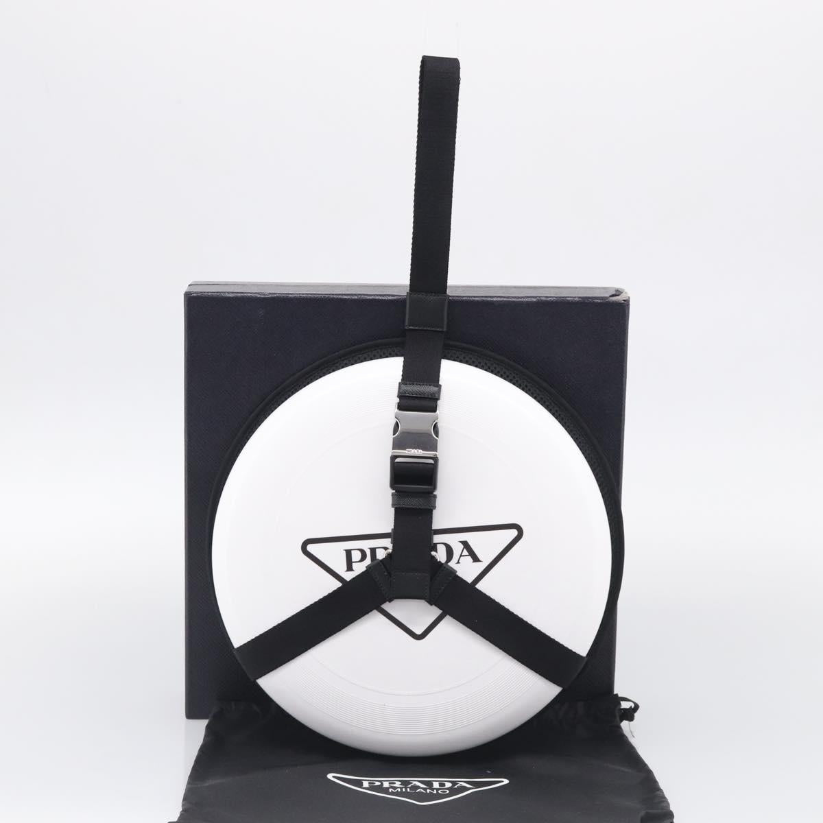 PRADA Frisbee Plastic White Auth ka7250M