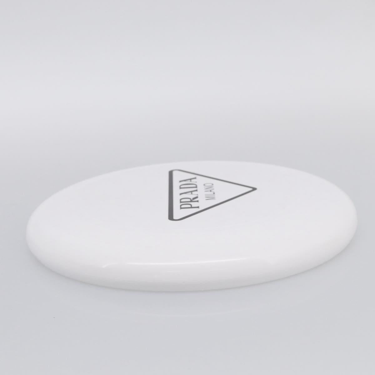 PRADA Frisbee Plastic White Auth ka7250M