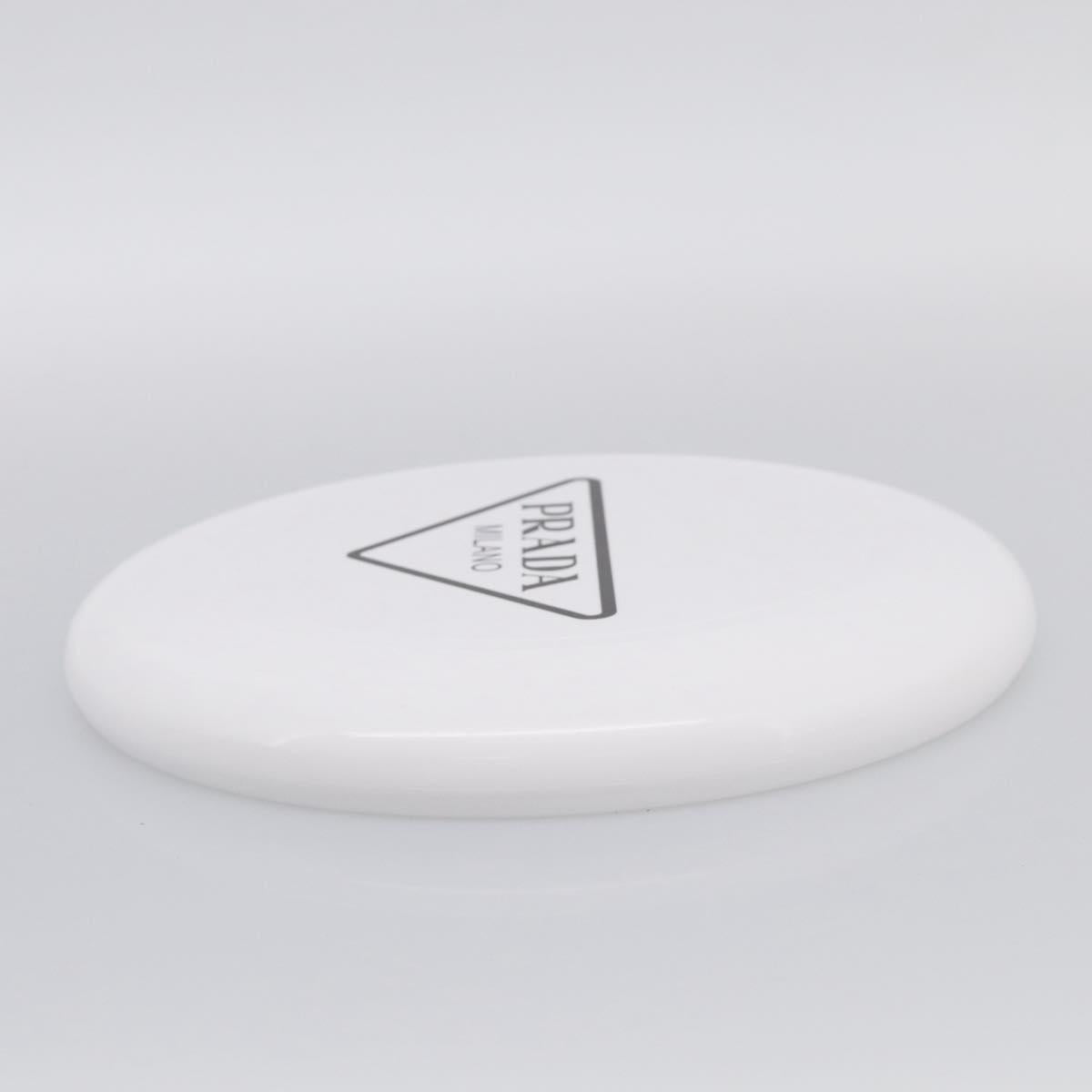 PRADA Frisbee Plastic White Auth ka7250M