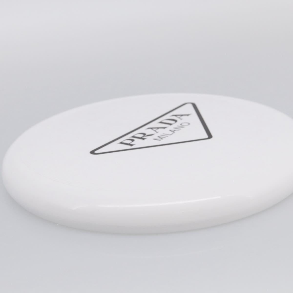PRADA Frisbee Plastic White Auth ka7250M