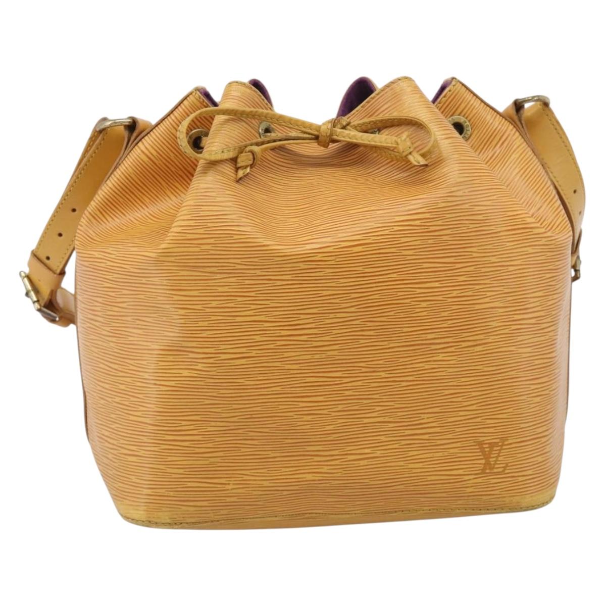 LOUIS VUITTON Epi Petit Noe Shoulder Bag Yellow M44109 LV Auth ka7253