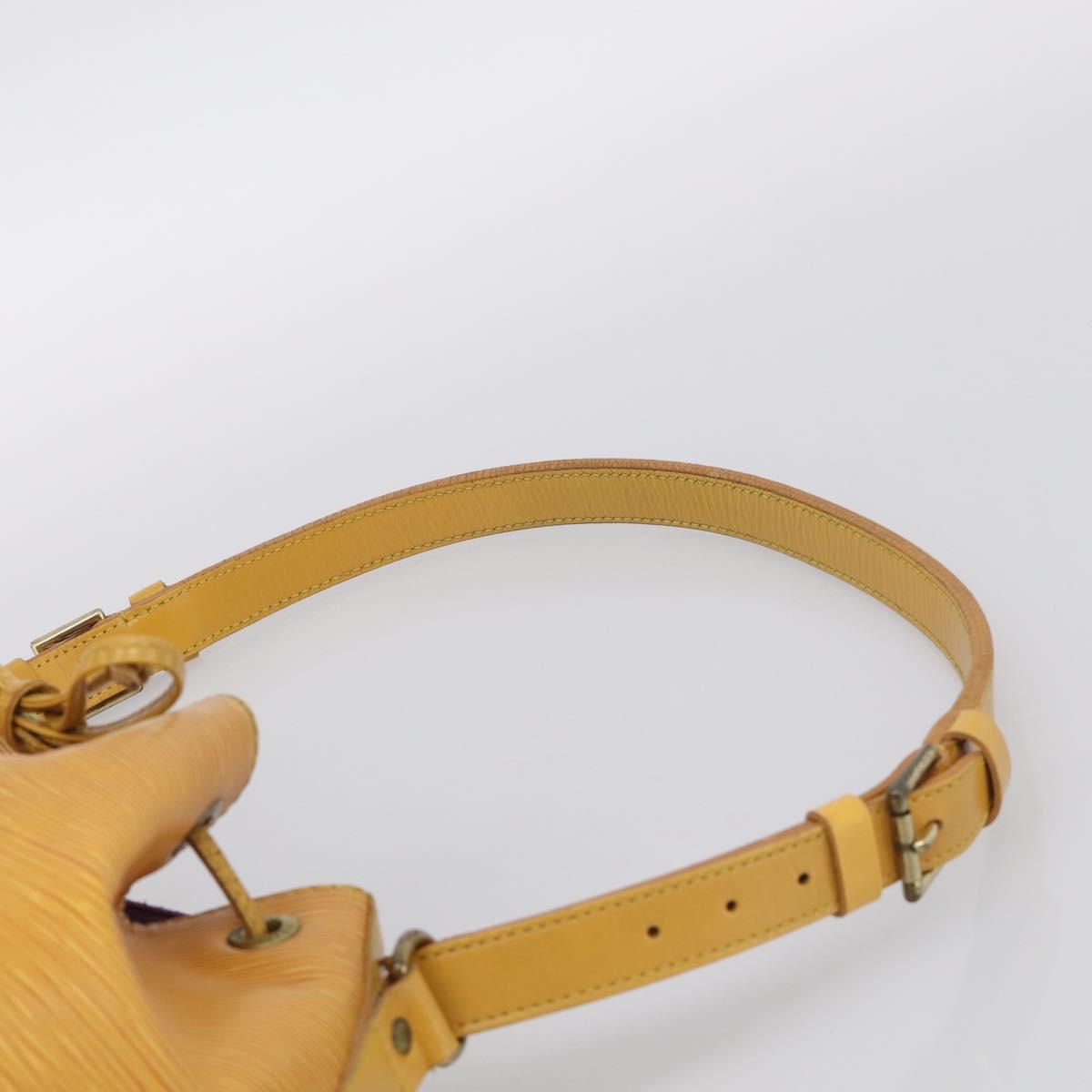 LOUIS VUITTON Epi Petit Noe Shoulder Bag Yellow M44109 LV Auth ka7253