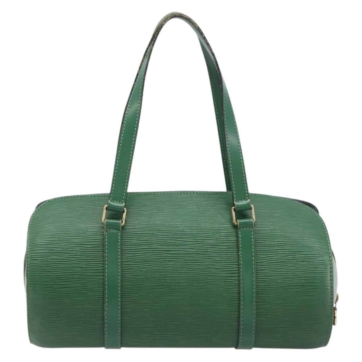 LOUIS VUITTON Epi Soufflot Hand Bag Green M52224 LV Auth ka7257
