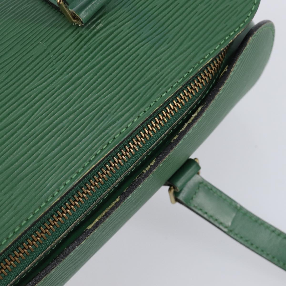 LOUIS VUITTON Epi Soufflot Hand Bag Green M52224 LV Auth ka7257