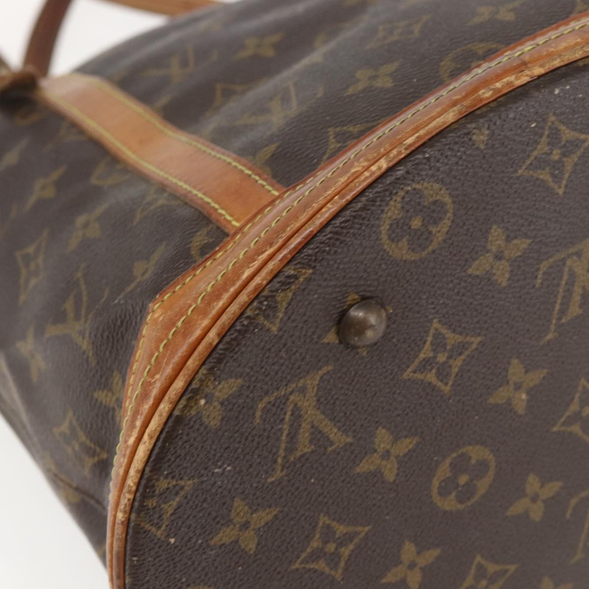 LOUIS VUITTON Monogram Bucket GM Shoulder Bag M42236 LV Auth ka730