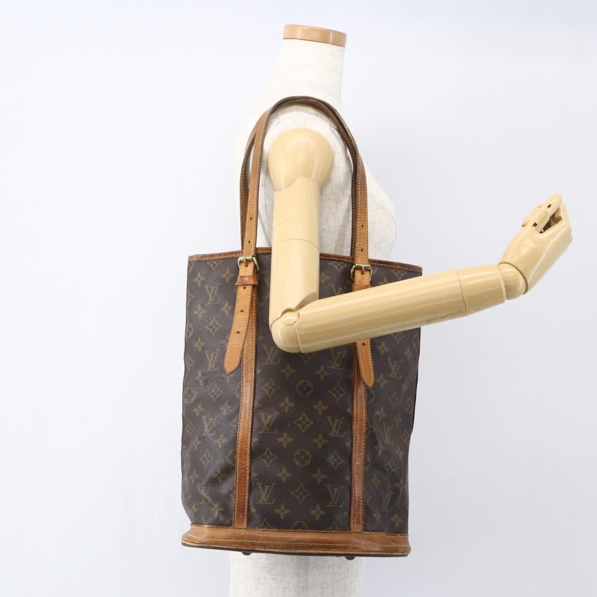 LOUIS VUITTON Monogram Bucket GM Shoulder Bag M42236 LV Auth ka730