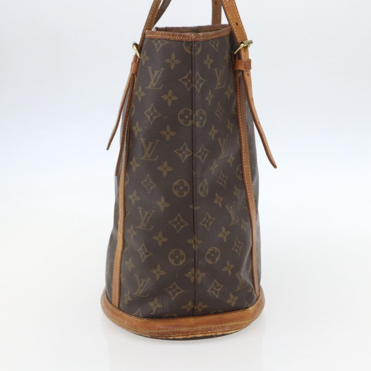 LOUIS VUITTON Monogram Bucket GM Shoulder Bag M42236 LV Auth ka730