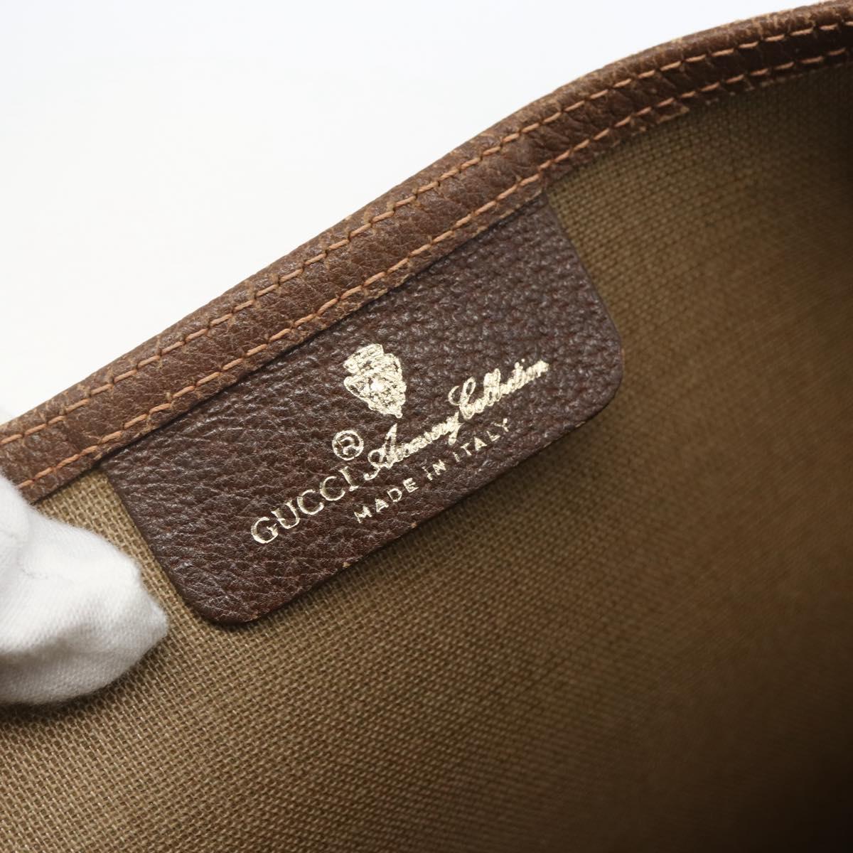 GUCCI GG Supreme Web Sherry Line Tote Bag PVC Beige Red 89 02 003 Auth ka731