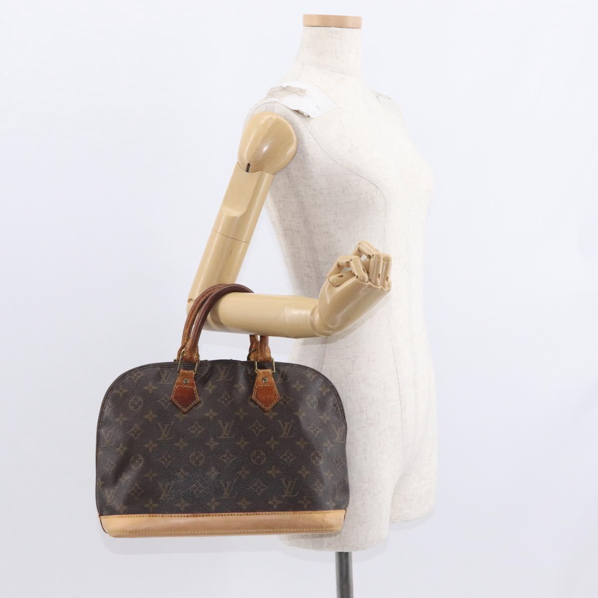 LOUIS VUITTON Monogram Alma Hand Bag M51130 LV Auth ka737
