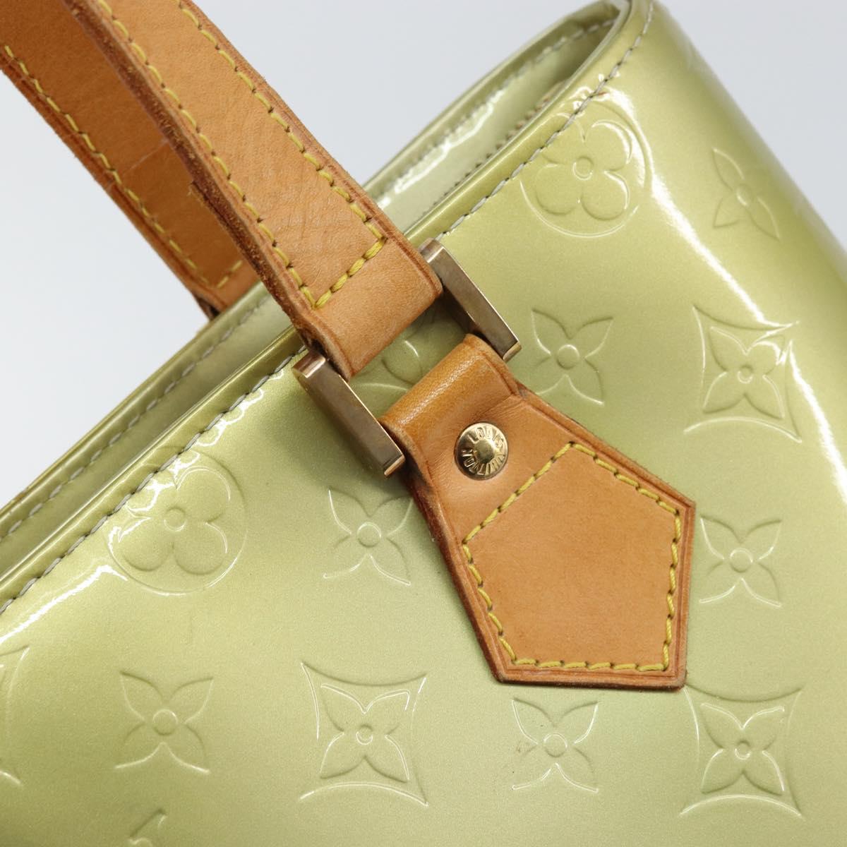 LOUIS VUITTON Monogram Vernis Houston Hand Bag Gris M91053 LV Auth ka739