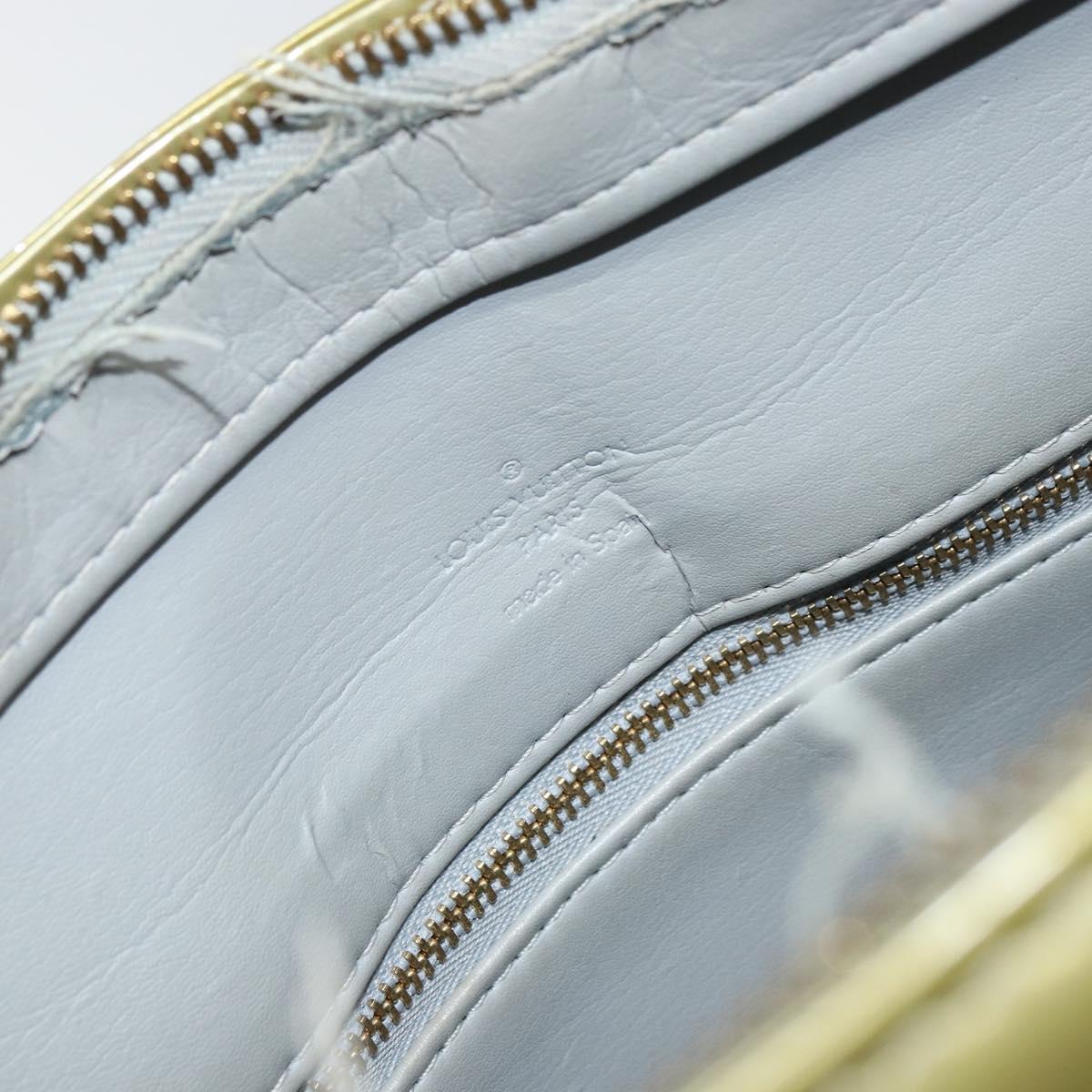 LOUIS VUITTON Monogram Vernis Houston Hand Bag Gris M91053 LV Auth ka739