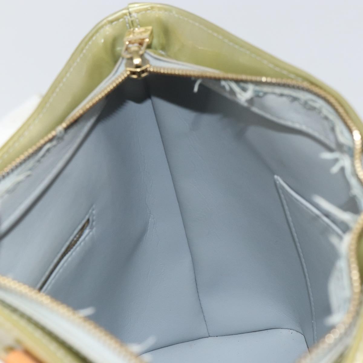 LOUIS VUITTON Monogram Vernis Houston Hand Bag Gris M91053 LV Auth ka739