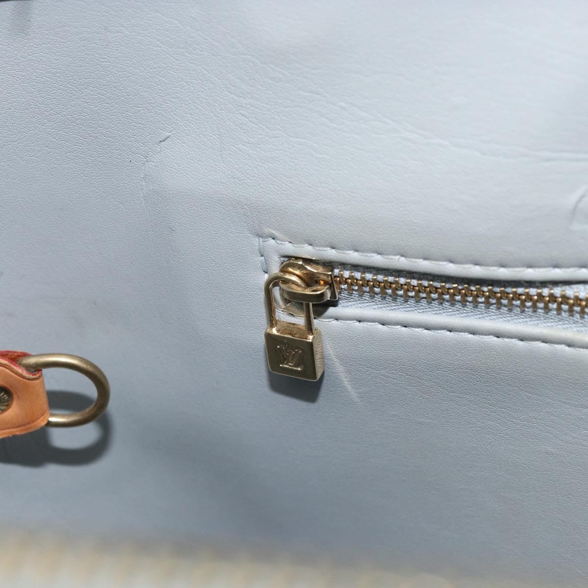 LOUIS VUITTON Monogram Vernis Houston Hand Bag Gris M91053 LV Auth ka739