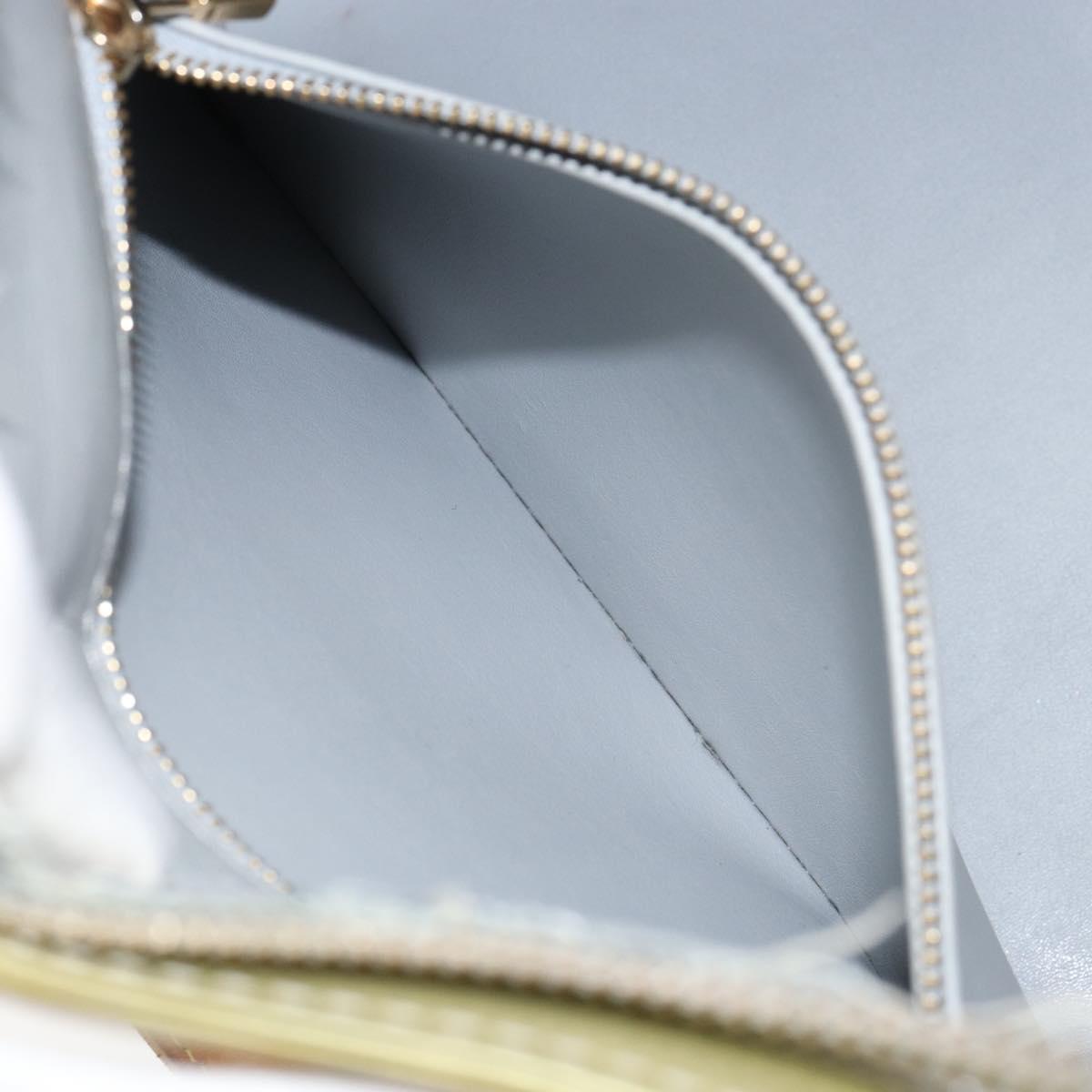 LOUIS VUITTON Monogram Vernis Houston Hand Bag Gris M91053 LV Auth ka739