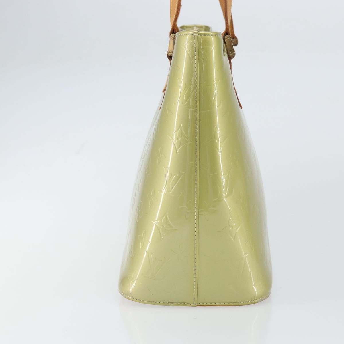 LOUIS VUITTON Monogram Vernis Houston Hand Bag Gris M91053 LV Auth ka739