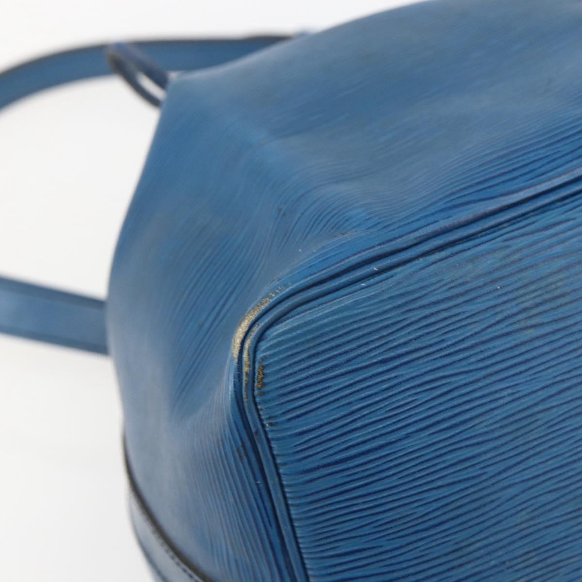 LOUIS VUITTON Epi Petit Noe Shoulder Bag Blue M44105 LV Auth ka741