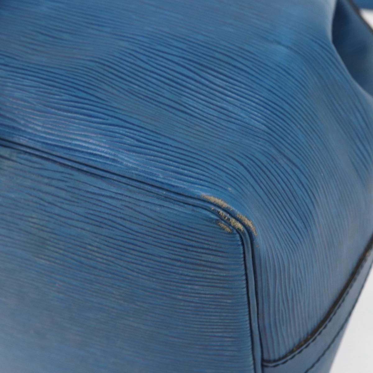 LOUIS VUITTON Epi Petit Noe Shoulder Bag Blue M44105 LV Auth ka741