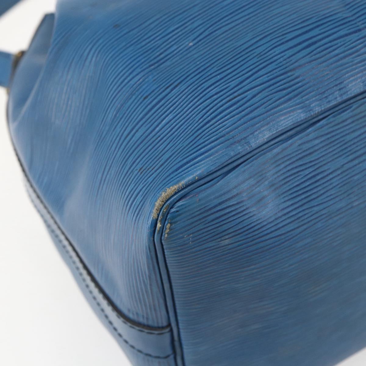 LOUIS VUITTON Epi Petit Noe Shoulder Bag Blue M44105 LV Auth ka741