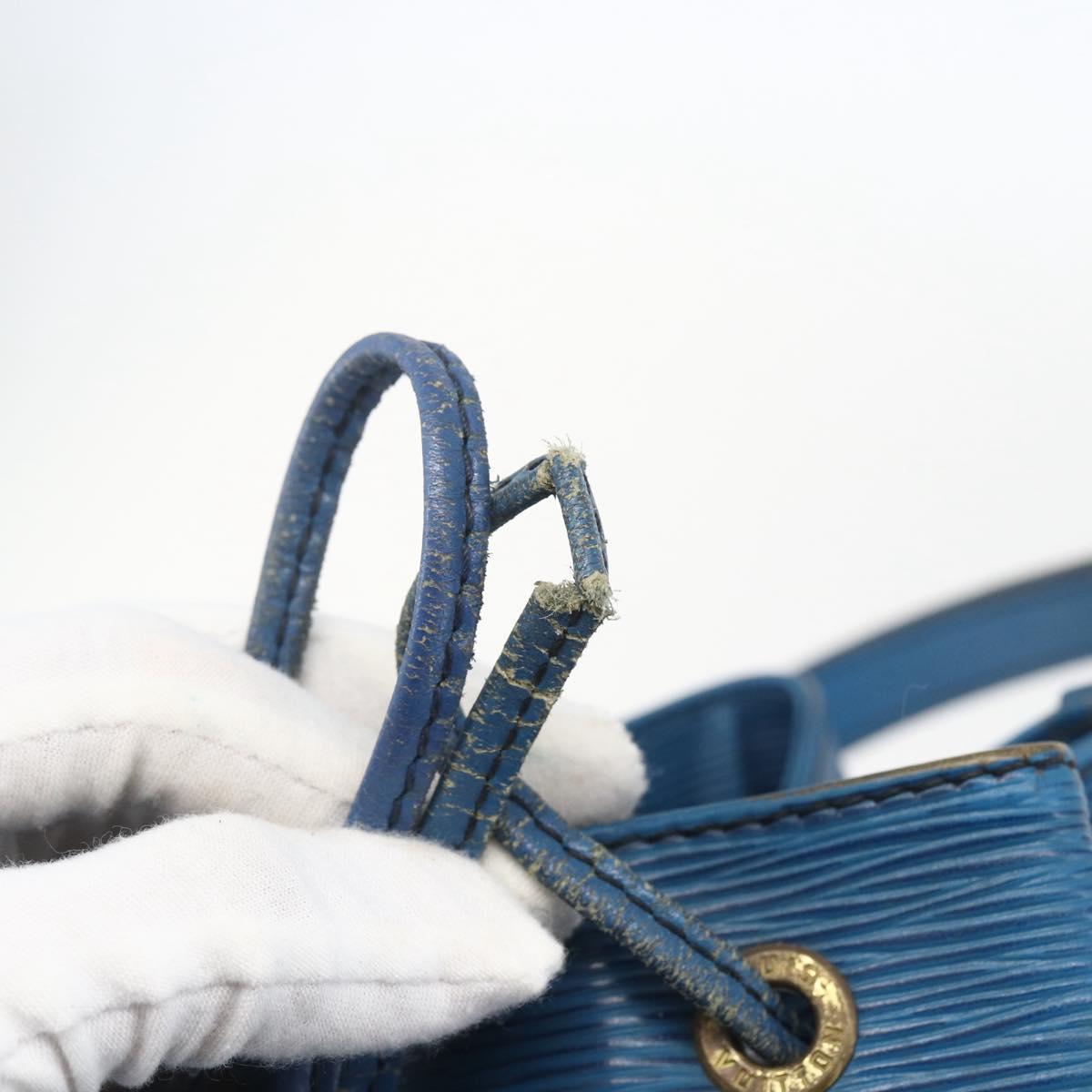 LOUIS VUITTON Epi Petit Noe Shoulder Bag Blue M44105 LV Auth ka741