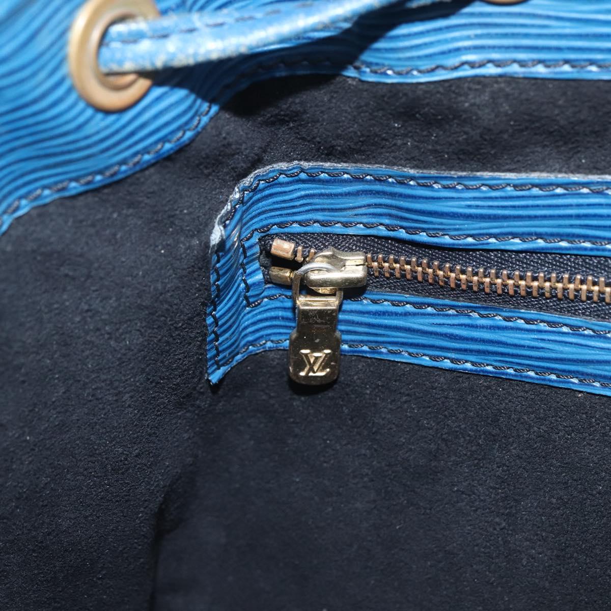 LOUIS VUITTON Epi Petit Noe Shoulder Bag Blue M44105 LV Auth ka741