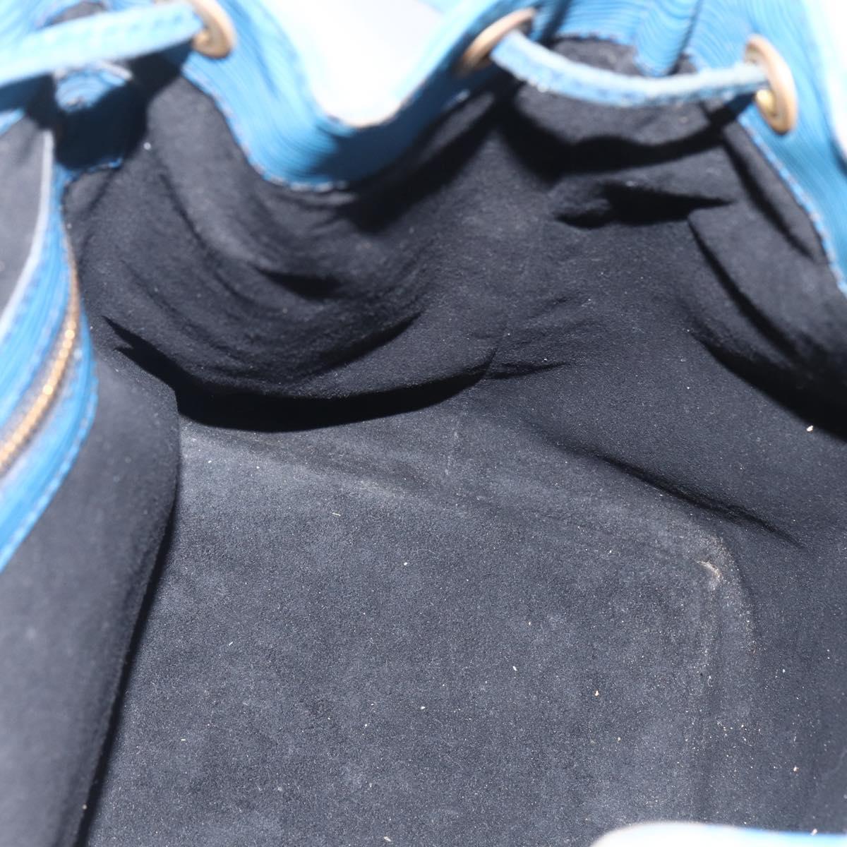 LOUIS VUITTON Epi Petit Noe Shoulder Bag Blue M44105 LV Auth ka741