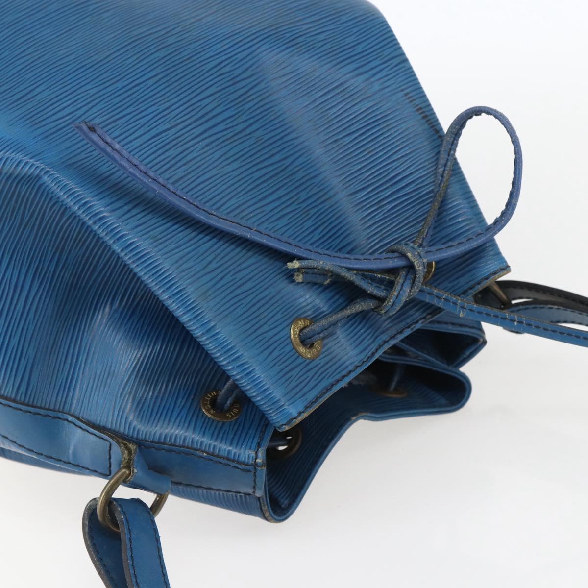 LOUIS VUITTON Epi Petit Noe Shoulder Bag Blue M44105 LV Auth ka741