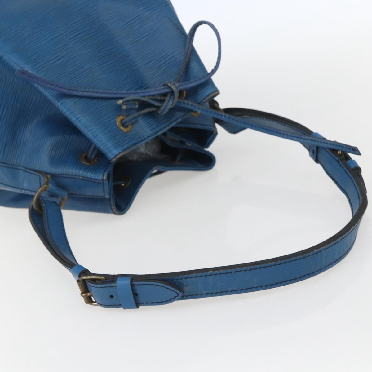 LOUIS VUITTON Epi Petit Noe Shoulder Bag Blue M44105 LV Auth ka741