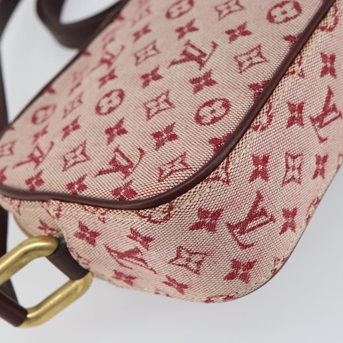 LOUIS VUITTON Monogram Mini Juliet MM Shoulder Bag Red M92219 LV Auth ka748V