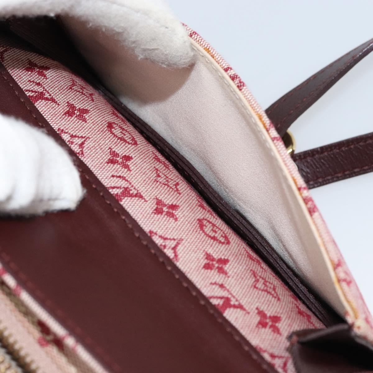 LOUIS VUITTON Monogram Mini Juliet MM Shoulder Bag Red M92219 LV Auth ka748V