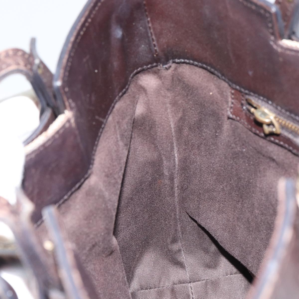 GUCCI GG Canvas Tote Bag Beige Gold 107757 Auth ka751