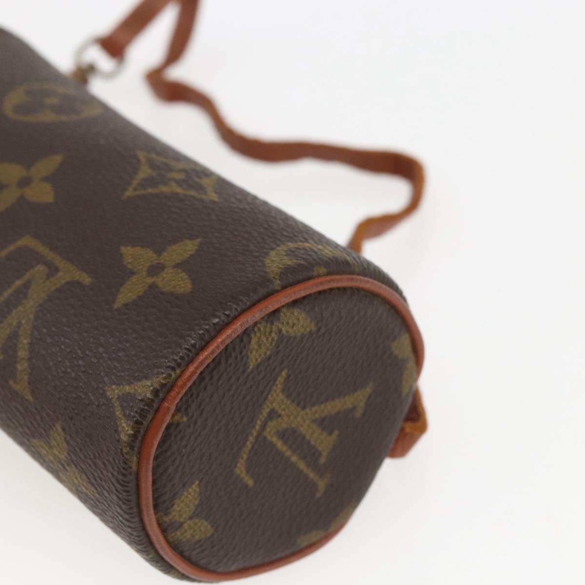 LOUIS VUITTON Monogram Papillon Pouch LV Auth ka753
