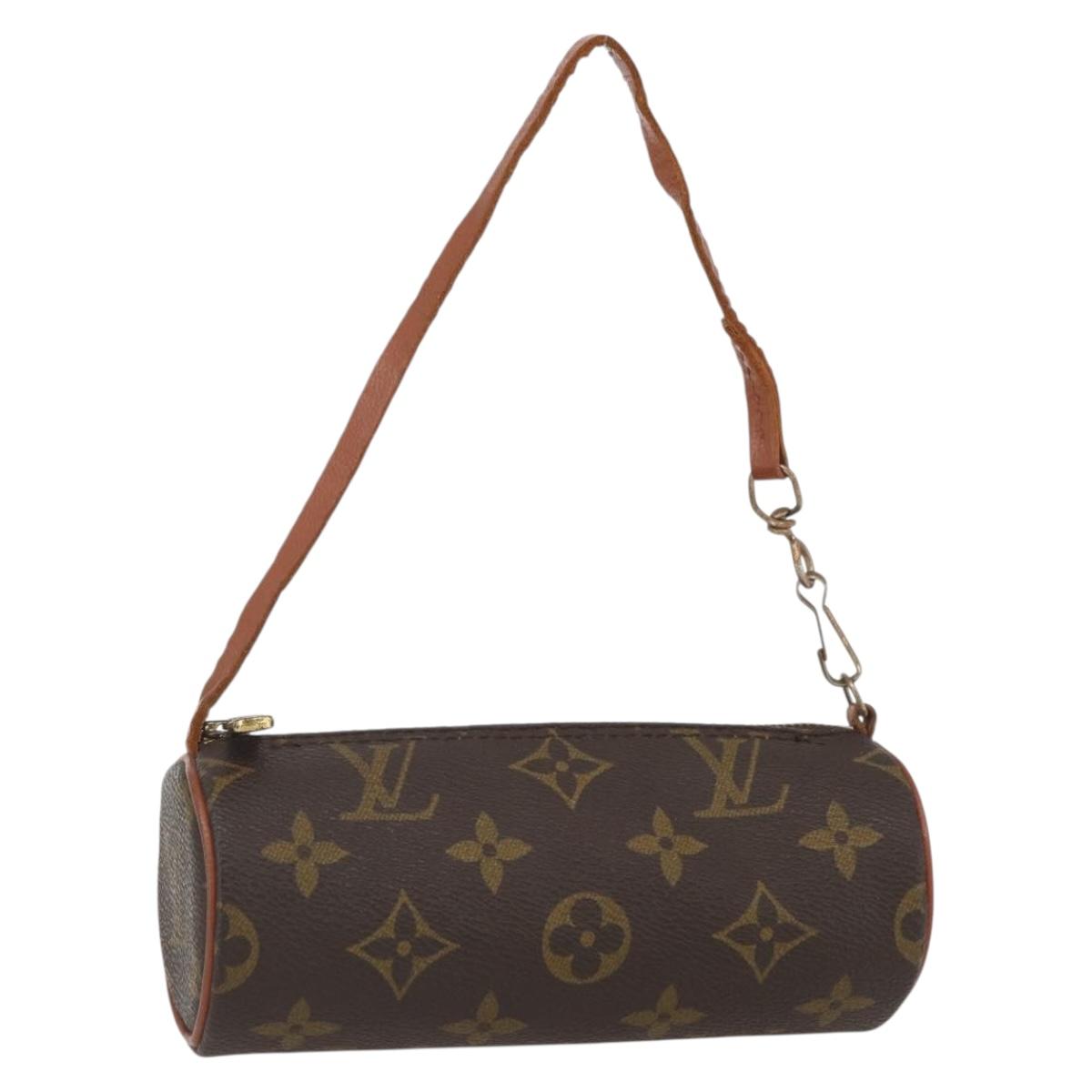 LOUIS VUITTON Monogram Papillon Pouch LV Auth ka753