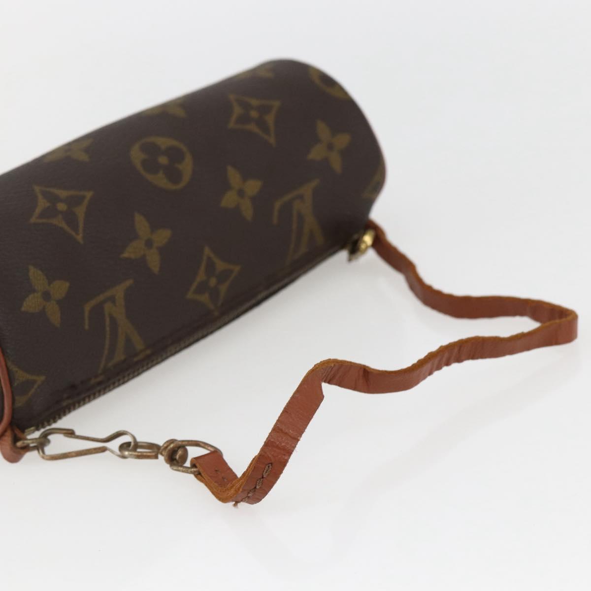 LOUIS VUITTON Monogram Papillon Pouch LV Auth ka753