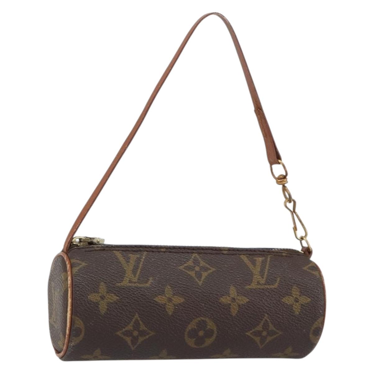 LOUIS VUITTON Monogram Papillon Pouch LV Auth ka754