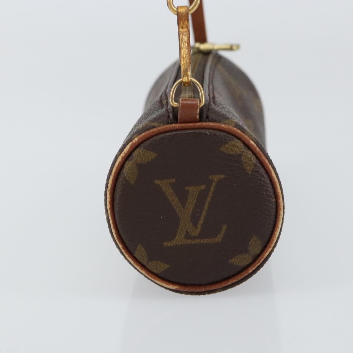 LOUIS VUITTON Monogram Papillon Pouch LV Auth ka754