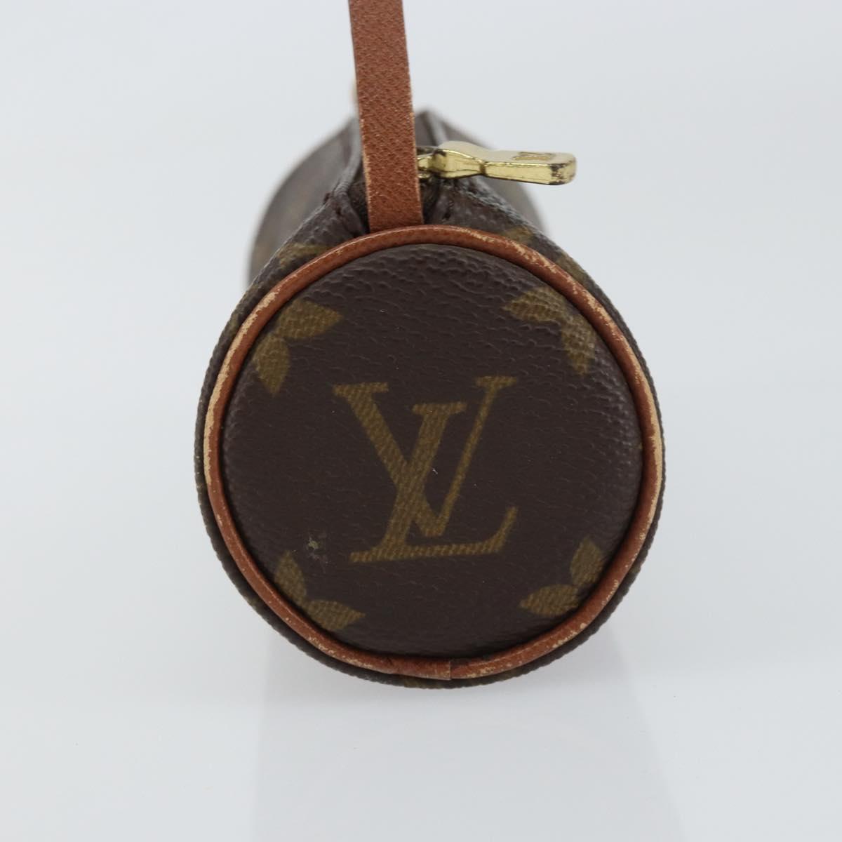 LOUIS VUITTON Monogram Papillon Pouch LV Auth ka754