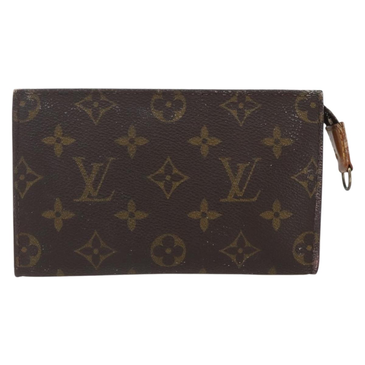 LOUIS VUITTON Monogram Bucket PM Accessory Pouch LV Auth ka755