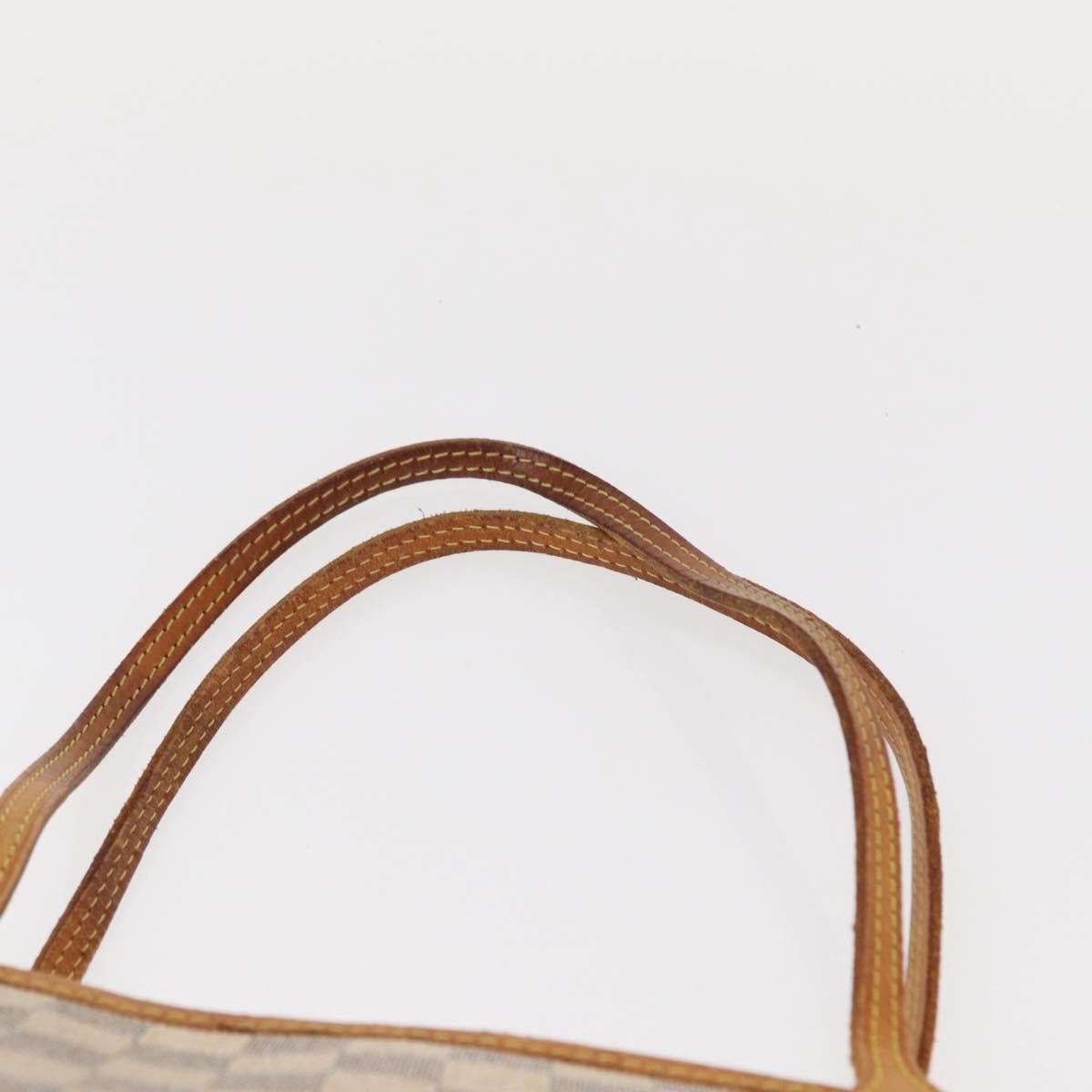 LOUIS VUITTON Damier Azur Neverfull MM Tote Bag N41605 LV Auth ka759