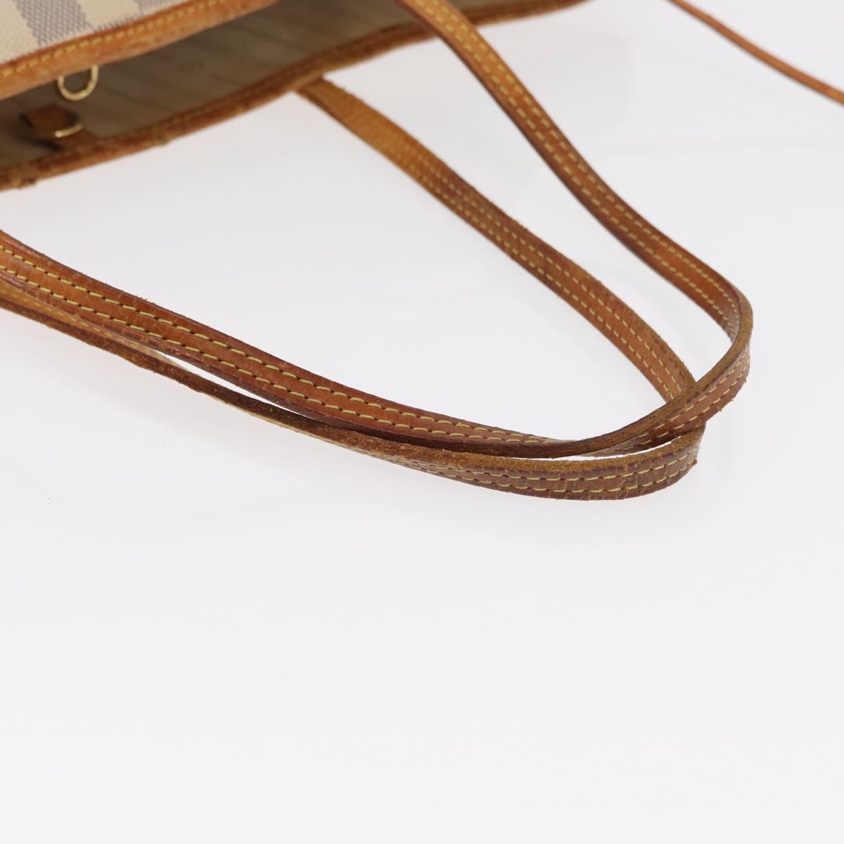 LOUIS VUITTON Damier Azur Neverfull MM Tote Bag N41605 LV Auth ka759